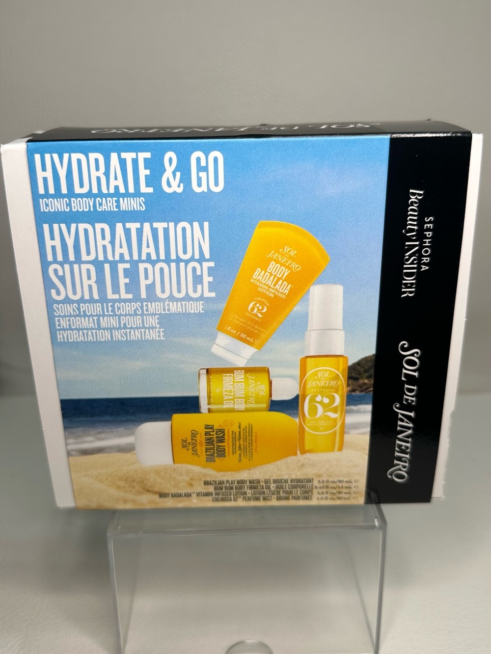 Sol de Janeiro Hydrate & Go Mini Body Care Set - Yellow, Blue, White